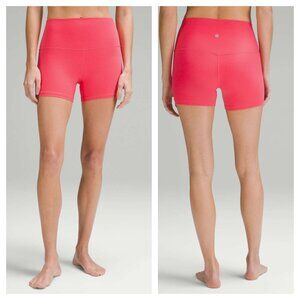 Lululemon Align High-Rise Short 4" Sz 8 Lip Gloss (Coral/Pink/Orange)